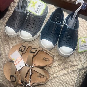Brand New-3 pair slip ons and Sandals for Toddler-size 9